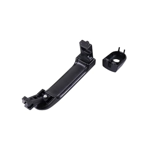 Painted Black 1 Lot 4 Doors Exterior Handle Door Outer Handle Compatible with Nissan Versa 2007-2012 - color: Black