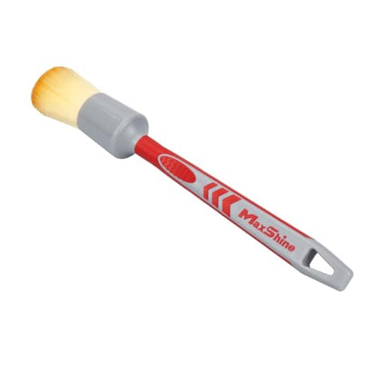 Maxshine Medium #12 Universal Ultra Soft Detailing Brush – Professional Brush for Interior, Exterior, Leather Seats, Engine Bay & Wheels – Premium Car Care Detailing Tool - size: Medium #12
