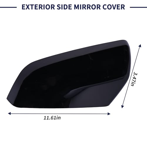Exterior Side Mirror Cover Driver Side 23406417 84225386 Compatible with Chevrolet Equinox GMC Terrain 2018-2023 Rearview Mirror Cap Left Side - size: Left Side