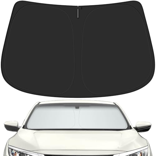 Car Windshield Sun Shade for Honda 2016-2021 Civic Accessories (OEM Design) Reflective Foldable Heat Insulation Sunshade for Ultimate Protection - size: for Honda 2016-2021 Civic