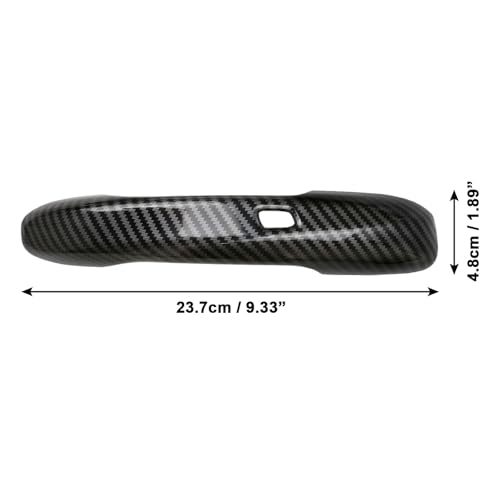 Car Door Handle Cover fit for Mercedes Benz C E S GLC GLE Class W205 W213 X253 W222 C292 W167 W177 2016-2022 – ABS Carbon Fiber Protector, 4PCS Trim Accessories Compatible Left Right Side
