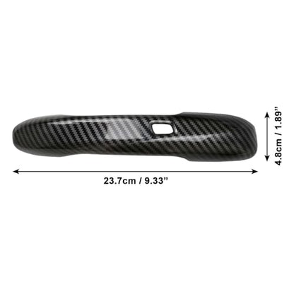 Car Door Handle Cover fit for Mercedes Benz C E S GLC GLE Class W205 W213 X253 W222 C292 W167 W177 2016-2022 – ABS Carbon Fiber Protector, 4PCS Trim Accessories Compatible Left Right Side