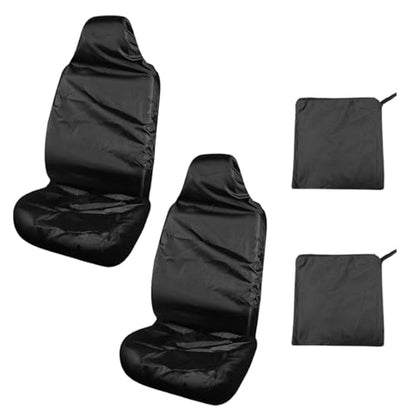 BDZMC Car Seat Cover Protector, Stain Resistant Car Front Seat Covers, Waterproof Car Seat Cover After Gym, Sweat Swimming, Car Seat Towel Covers for Cars, Trucks, SUVs (2PCS) - size: 2PCS