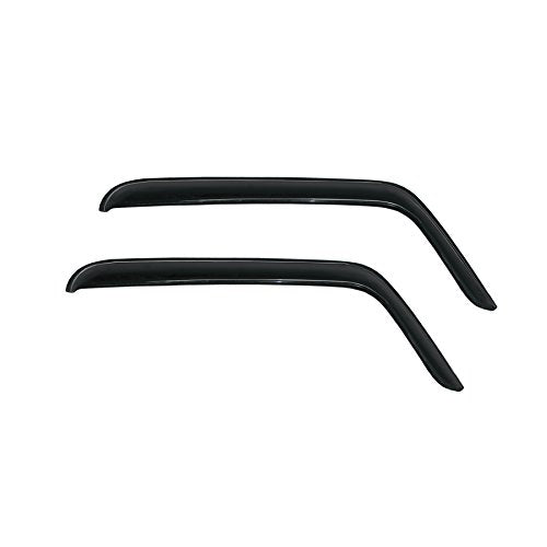 Tape On Wind Deflector Compatible with 07-18 Jeep Wrangler JK 2 Door Sun Rain Guards Window Vent Visors 92328 - size: Medium