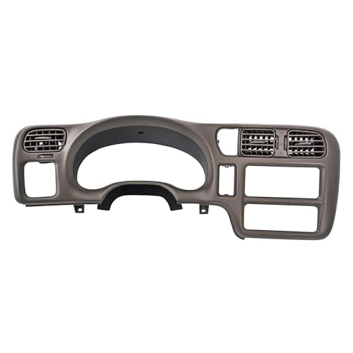 KUAFU Dash Trim Bezel Compatible with 1998-2004 Chevy Chevrolet S10 Blazer GMC Jimmy Paint ABS Plastic Beige Fit Single Din Radio - color: Beige