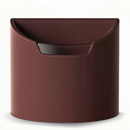 Leakproof Car Trash Can, Mini Car Trash Bin with Removable Liner, Waterproof Automotive Garbage Can for SUV, Truck, Vehicle, Home, Office, Multipurpose, Easy to Clean, Wine Red - color: Wine Red