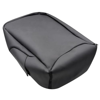 Armrest Console Jump Leather Seat Cover Compatible with Chevy Silverado GMC Yukon Sierra 2007 2008 2009 2010 2011 2012 2013 2014 (Leather Part Only) Leather Center Console Cover - color: Armrest Console Jump Cover