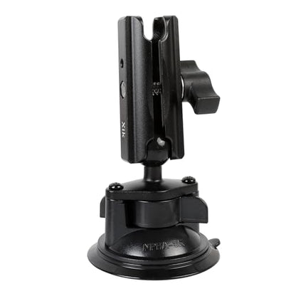 xik 1" Ball Suction Cup Base Mount with 3.54" Double Socket Arm for Phone Tablet Action Camera Holder Mount, 3.5" Large Suction Cup Base for Windshield, Fits RAM B Size Mounts (with 3.54" Arm) - size: Suction Cup Base with 3.54" Arm
