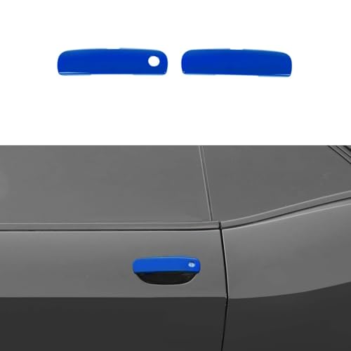 Voodonala for Challenger Door Handle Cover Trim Embellishment Fit for 2012-2025 Dodge Challenger Exterior Accessories 2pcs Blue - color: Blue