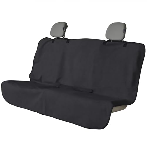 Back Seat Cover Waterpoof Rear Bench Towel Seat Cover for Gym Swimming Surfing Running, Non-Slip Rear Seat Protector Universal Fits Most Auto Truck Van and SUV (Bench Black) - color: Bench Black
