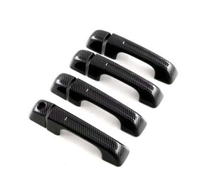 Car Accessories Fit for Dodge Ram 1500 2025 2024 2023 2022 2021 2020 2019 Door Handle Cover Trims （Carbon Fiber W/O Smart Hole ABS 8PCS - color: Carbon Fiber W/O Smart Hole