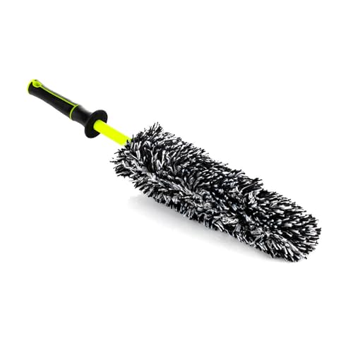 Detail Factory - Wheel Brush Kit with Interchangeable Microfiber Covers - Ultra-Soft Cleaning, Washing and Detailing Wheels, Tires, and Rims - Octane Ectoplasm - color: Ectoplasm