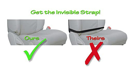 Luxury Clean-Edge Kick Mat - Seat Back Protector and Seat Cover with Invisible Strap and Stiff Edging (1 Mat)