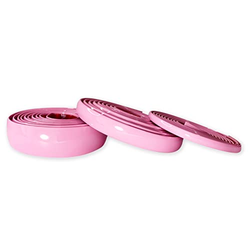 Soft Pink Car Motor Bike Self-Adhesive Exterior and Interior Molding Trim Universal Dashboard Bumper Window Door Body Side Decorative Strip Scratch-Proof (Width: 1/2 inch (12mm), 50Ft) - size: 50Ft, style: Width: 1/2 inch (12mm)