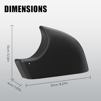 Tesla Model Y Mirror Bottom Cover, Left Driver Side Lower Rearview Mirror Trim Housing Cap Replacement for 2018-2025 Tesla Model Y Accessories, Black - size: Left