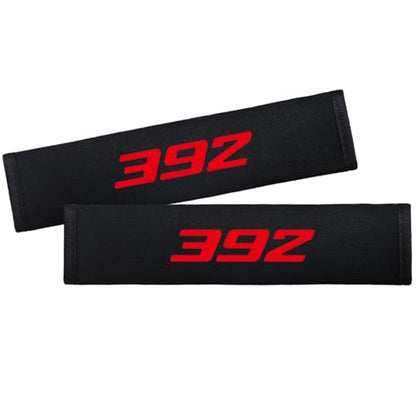 2PCS Seat Belt Covers Seatbelt Pad Strap Shoulder Pad Suit for Dodge Challenger Durango SRT 392 Accessories - color: Seat Covers-392