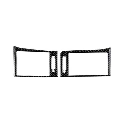 NVCNX Car Dashboard Sides Air Vent Outlet Frame Cover Decal Compatible with Lexus IS250 2014 2015 / IS200t 2016 2017 / IS300 2016-2020 / IS350 2014-2020 Carbon Fiber Interior Trim Accessories Black - color: Air Vent - B