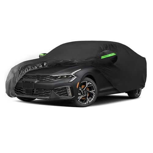 Proadsy Car Cover Custom Fit for 2021-2025 2026 Kia K5, Waterproof All Weather for Automobiles, Full Exterior Cover Rain Snow Sun Protector Indoor Outdoor Car Cover - size: Kia K5