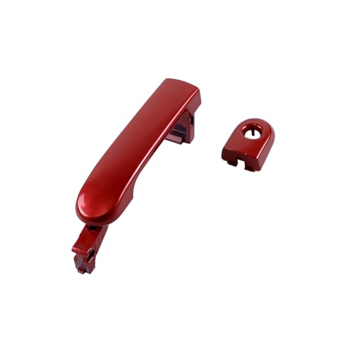 Red 1 Lot 4 Doors Exterior Handle Door Outer Handle Compatible with Nissan Versa 2007-2012 - color: Red