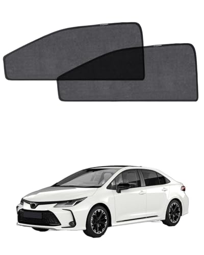 Car Window Shade for Toyota Corolla 2019-2024,2 Pack UV & Glare Protection, Breathable Privacy Screen, Insect & Bug Blocker Magnetic Mesh Side Rear Sun Shades for Baby Camping, Napping & Travel - size: 2PC for Toyota Corolla (2019-2024)