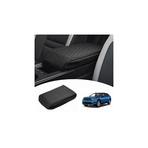 Shademax Custom for 2024 2025 2026 Honda Prologue Center Console Cover Armrest Cover for Honda Prologue Accessories Arm Rest Cushion Pad Leather Middle Console Cover Armrest Seat Box Protector Black - size: Size for Honda Prologue 2024-2026