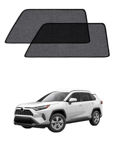 Car Window Shade for Toyota RAV4 2019-Now,2 Pack UV & Glare Protection, Breathable Privacy Screen, Insect & Bug Blocker Magnetic Mesh Side Rear Sun Shades for Baby Camping, Napping & Travel - size: 2PC for Toyota RAV4 (2019-Now)
