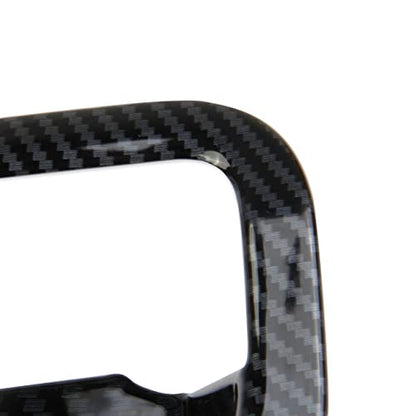 crosselec Carbon Fiber Trunk Rear Door Handle Trim Cover for 2017-2024 Honda Ridgeline