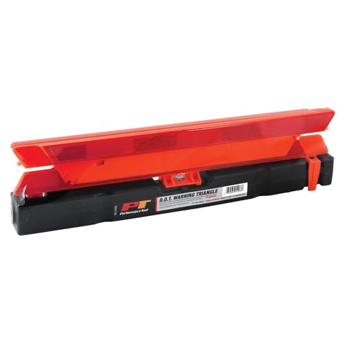 Performance Tool W1499 DOT Approved Warning Triangle for Roadside Emergencies - Lightweight and Stable at 29 Pounds - 17.5-Inch x 17.2-Inch