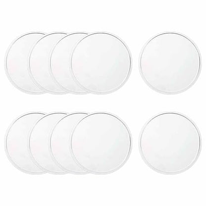 10 Pcs Round Anti-Slip Mat, 3.62" Diameter Phone Grip Pad Non-Slip Silicone Mat Anti-Skid Holder for Phone Keys Sunglasses Electronic Devices, Clear - color: Clear, size: 3.62"