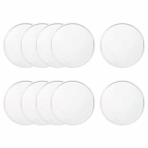 10 Pcs Round Anti-Slip Mat, 3.62" Diameter Phone Grip Pad Non-Slip Silicone Mat Anti-Skid Holder for Phone Keys Sunglasses Electronic Devices, Clear - color: Clear, size: 3.62"