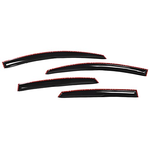 labwork Black 4 Pieces Window Visors Shade Sun Rain Wind Guards Outside Replacement for Sentra 2013-2019