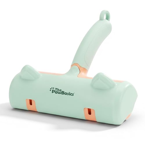 Pet Hair Remover Roller - Reusable Lint Roller for Dog and Cat Hair, Easy to Clean Electrostatic Pet Hair Removal Tool with Ergonomic Grip for Bedding, Couch, Carpet and Car Interiors - color: Green