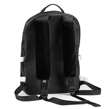 Amooca 2-Pack Soft Furry Universal Seatbelt Cover – Shoulder Pad for Car Truck SUV Airplane Bus – Relieves Neck & Shoulder Pressure – Fits Backpack, Camera Bag, Laptop Bag Straps (10.5 Inch, Black) - color: Black, size: 10.5in 2pack
