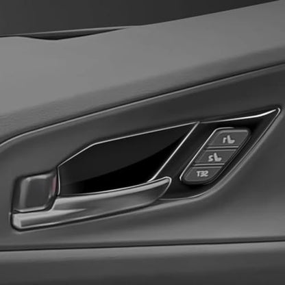 Beautost for Toyota Prius 2023 2024 2025 2026 Interior Door Handle Bowl Panel Cover Trims (Piano Black) - color: Piano Black