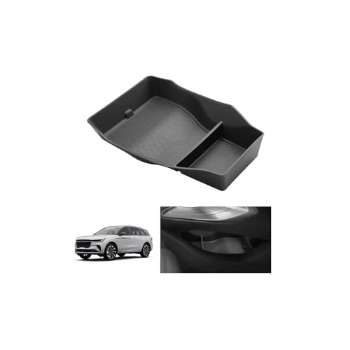 LUWU 2026 Lincoln Nautilus Lower Center Console Organizer Compatible with 2024 2025 2026 Lincoln Nautilus Premiere/Reserve/Black Label Accessories Armrest Console Organizer Armrest Insert Tray Black - color: Lower Console Organizer