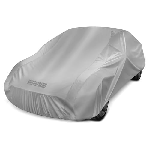 Motor Trend FlexCover Waterproof Car Cover for Rain Wind All Weather L Fits up to 190 x 70 x 50 inches - size: L up to 190"