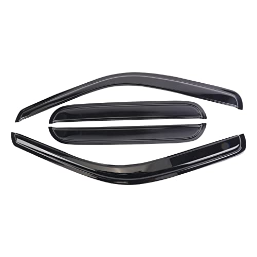 Rain Guard Wind Deflector Outside Mount Tape-On Window Visors Compatible with 1999-2016 Ford F-250 Super Duty Super/Crew Cab Sun/Rain Guard Window Deflector 94953 - size: 1999-2016 Ford F-250 Super Duty
