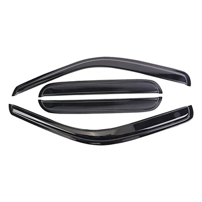 Rain Guard Wind Deflector Outside Mount Tape-On Window Visors Compatible with 1999-2016 Ford F-250 Super Duty Super/Crew Cab Sun/Rain Guard Window Deflector 94953 - size: 1999-2016 Ford F-250 Super Duty