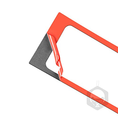 Premium Real Carbon Fiber Central Control Both Side Air Vent AC Outlet Frame Headlight Panal Covers Compatible with Dodge Ram 1500/2500/3500 2013 2014 2015 2016 2017 2018 Interior Accessories Red - color: Red 2