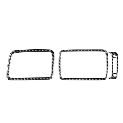 Auto Dashboard Co-Pilot Air Vent Outlet Frame Sticker Real Carbon Fiber Interior Trim Compatible with Honda Civic 9 Coupe/Sedan 2013 2014 2015 Accessories Black - color: Dashboard Co-pilot Air Vent Outlet Frame