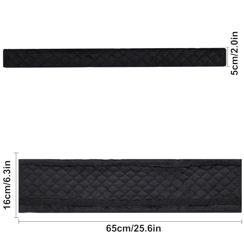 Amooca Soft Automotive Seat Belt Cover Seatbelt Shoulder Pad Neck Protector Cushions Universal Fit SUV Trucks Backpack Black Extra Long 25.6in - color: Black, size: 25.6in-1pc