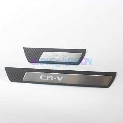 OLIKE Fashion Style Stainless Steel Door Sill Scuff Plate Guard Sills Protector Trim Compatible with Honda CR-V CRV 2023 2024