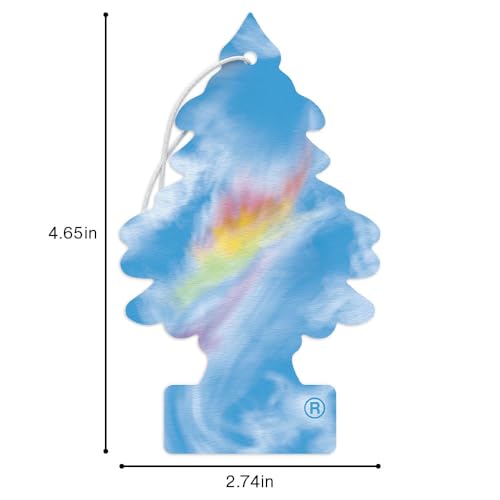 LITTLE TREES Car Air Freshener | Hanging Tree Provides Long Lasting Scent for Auto and Home | 24 Air Fresheners |Fire Rainbow - color: Fire Rainbow