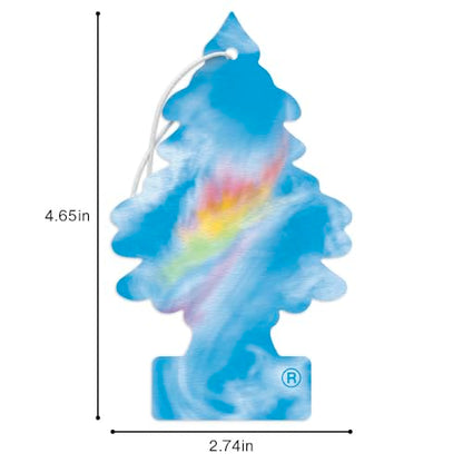 LITTLE TREES Car Air Freshener | Hanging Tree Provides Long Lasting Scent for Auto and Home | 24 Air Fresheners |Fire Rainbow - color: Fire Rainbow