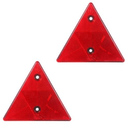 2Pcs Safety Reflector Warning Sign, Slow Moving Vehicle Triangle Safety Sign, for Outdoor Truck, Car, Golf Cart