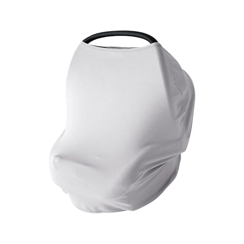 PurComfy Baby Car Seat Cover, Supersoft Bamboo Viscose Carseat Cover for Infant Boys & Girls, Breathable Multi-Use Breastfeeding Covers, Canopy for Carrier, Stroller, Shopping Cart & High Chair - color: Dolphin