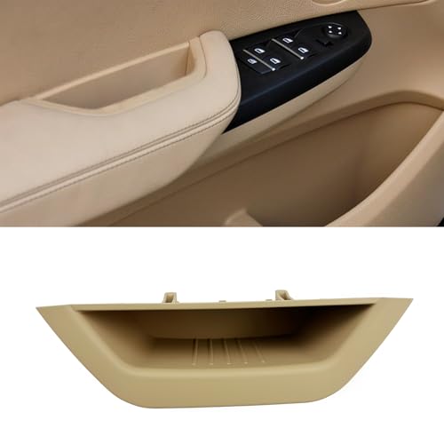 Car Door Handle Covers Fit for BMW X3 F25 2011-2017, X4 F26 2014-2018 Interior Door Handle Cover Door Pull Handle Protective Decorate Covers (Drive Door Handle Beige) - color: Drive Door handle Beige