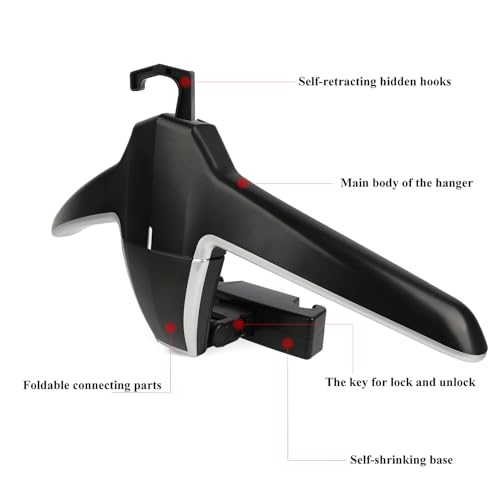 Car Clothes Hanger for Jacket Suit Shirt Auto Headrest Back Seat Coat Hangers (High-Grade) - style: High-grade