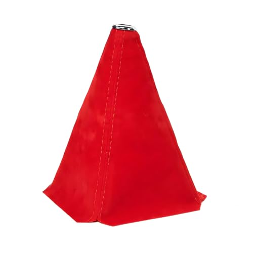 Yourkar Car Shift Knob Dust Cover, Auto Gear Shift Knob Boot, Dust-Proof Shifter Sleeve Replacement Suitable for Most Manual or Automatic Cars, Universal Interior Car Accessories (Suede, Red) - color: Suede, Red