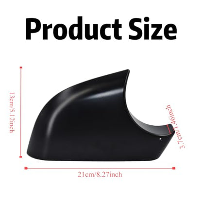 fit For Tesla Model Y Front Wing Mirror Cover Holder Lower Tray 2018-2024， Side Mirror Bottom Cover Replacement for Tesla Model Y Wing Repair (right side black) - size: Model Y Right Side Black
